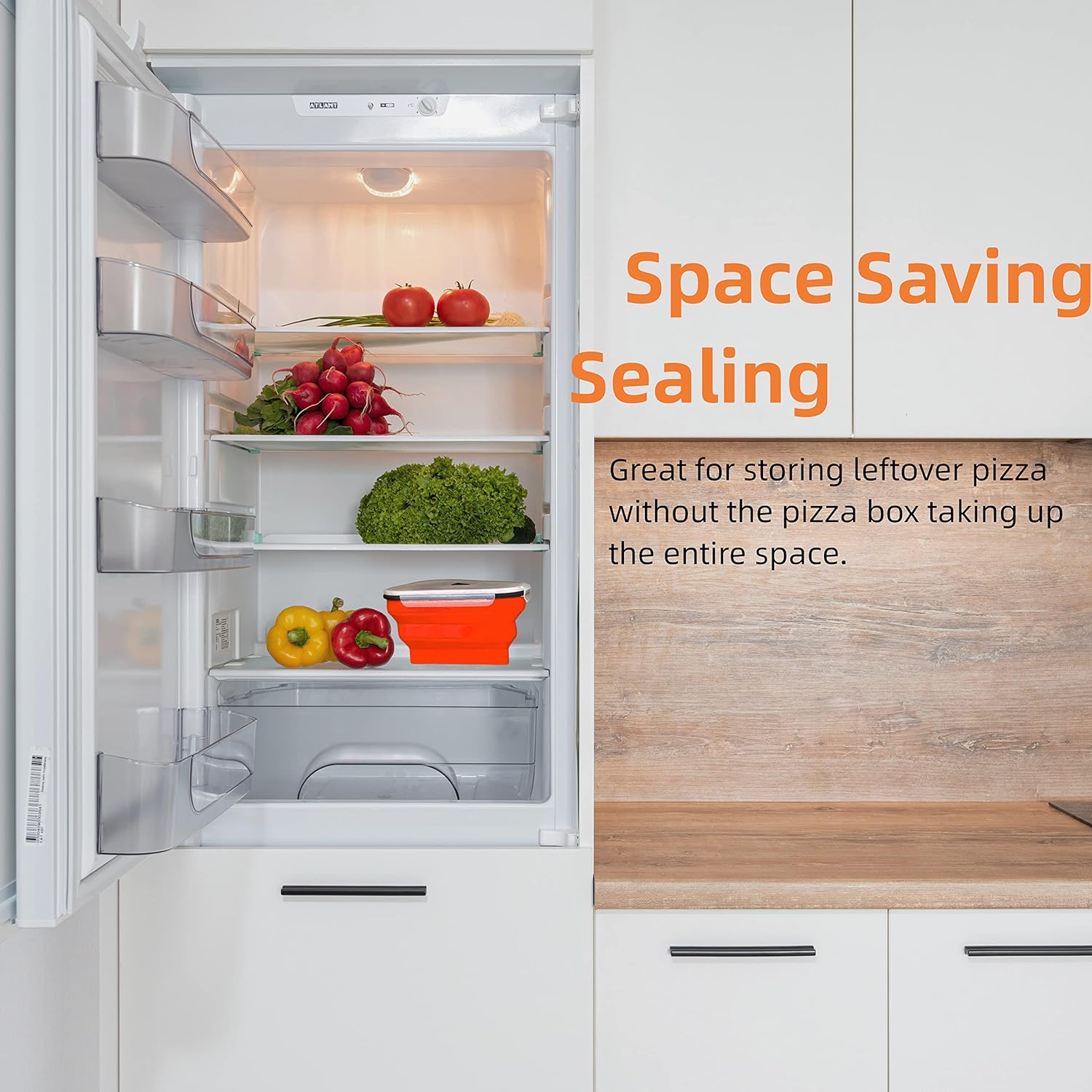 10026 Reusable Pizza Storage Containers With 5 Microwavable Serving Trays Silicone Container Expandable  Adjustable For Packing Pizza At Home  Outdoor 10026 Reusable Pizza Storage Containers With 5 Microwavable Serving Trays Silicone Container Expandable  Adjustable For Packing Pizza At Home  Outdoor